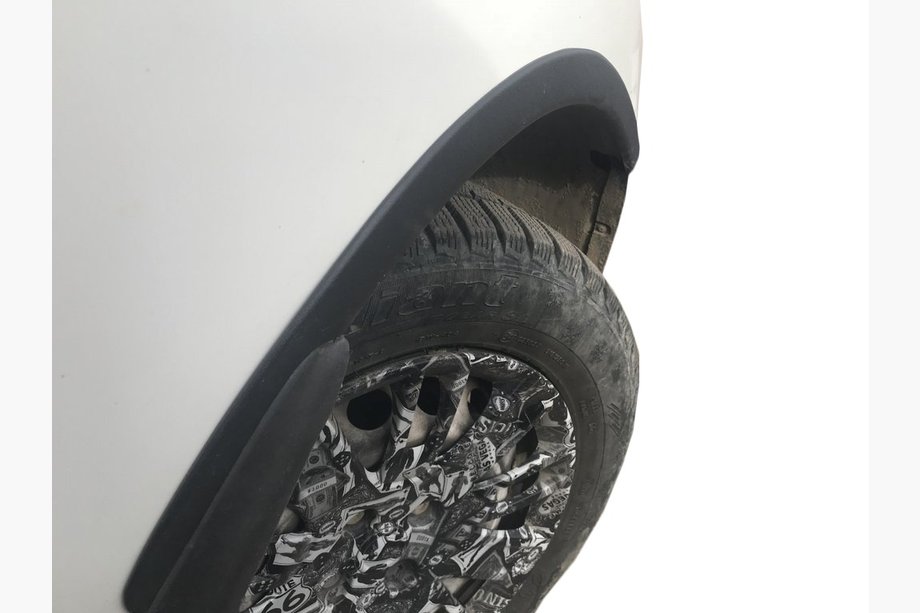 Fiat Doblo 2005↗ Накладки на арки (4 шт, черные) Image