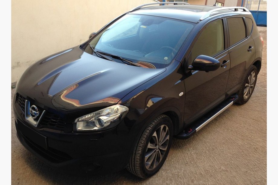 Nissan Qashqai 2010-2014 гг. Боковые пороги RedLine V1 (2 шт., алюминий) Image