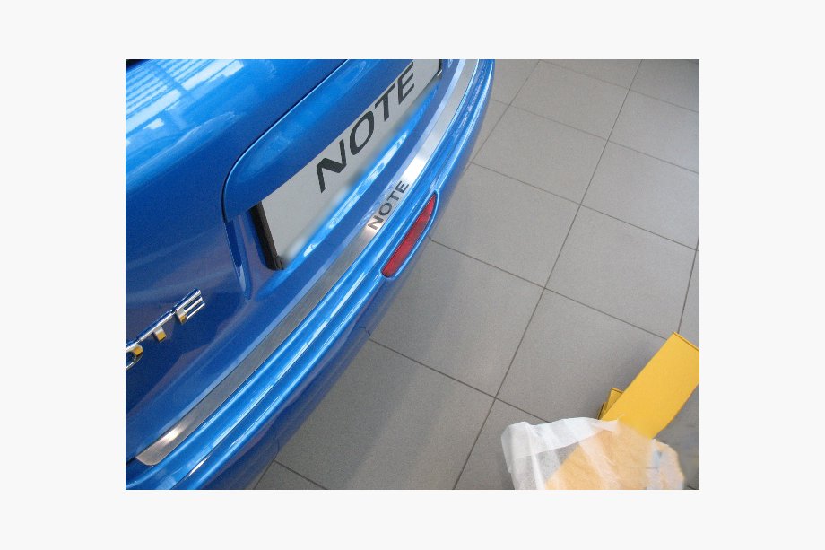 Nissan Note 2004-2012 гг. Накладка на задний бампер Nataniko (2005-2007, нержавейка) Image