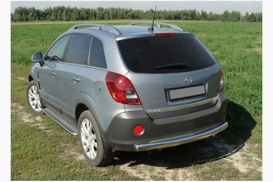 Opel Antara 2006-2017 гг. Задняя дуга AK002 (нерж. сталь) Image