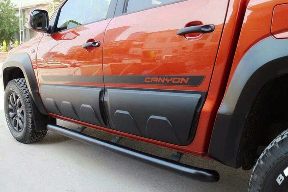Volkswagen Amarok 2010-2022 гг. Молдинги на двери OmsaLine (6 шт, ABS) Image