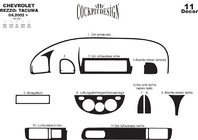 Chevrolet Tacuma/Rezzo 2000-2008 гг. Накладки для салона Алюминий фото 2