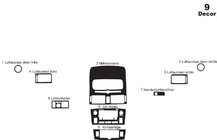 Toyota Avensis 2003-2009 гг. Накладки на Панель Small Алюминий фото 4