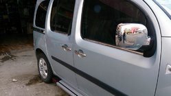Renault Kangoo 2008–2020 гг. Наружные Окантовки Окон Нержавеющая Сталь (4 шт) 2 шт, Carmos - Турецкая сталь фото 1
