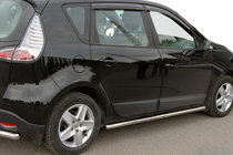 Renault Scenic/Grand 2009-2016 гг. Боковые трубы BB001 (2 шт., нержавейка) фото 1