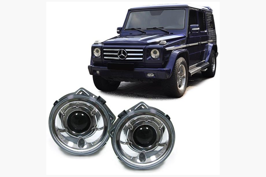 Mercedes G class W463 1990-2018 гг. Передние фары (малый тип, 1989-2006) Image