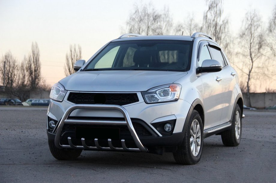 SsangYong Korando 2010-2019 гг. Кенгурятник WT003 (нержавейка) Image