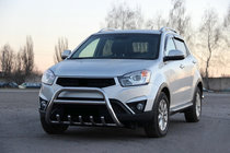 SsangYong Korando 2010-2019 гг. Кенгурятник WT003 (нержавейка) фото 1