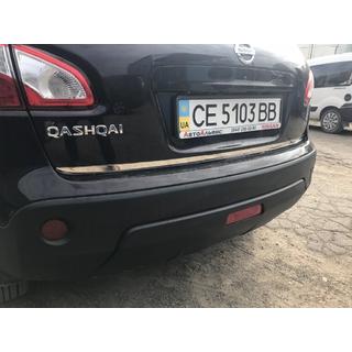 Накладка на порог багажника нержавейка Nissan Qashqai 2007-2010 гг. фото 4