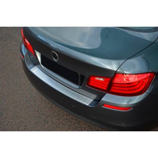 Накладка на задний бампер OmsaLine (SD, нержавейка) BMW 5 серия F10/F11 2010–2016 гг. фото 3