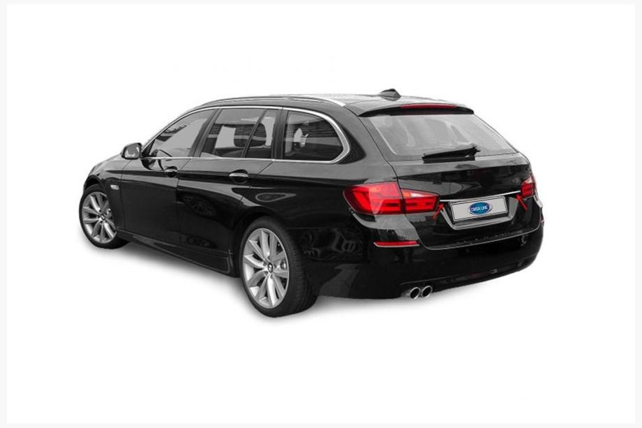 BMW 5 серия F10/F11 2010–2016 гг. Хромированная накладка над номером SW (нержавейка) Фото 1