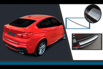 BMW X4 F26 2014-2018 гг. Накладка на задний бампер из нержавеющей стали OmsaLine фото 1