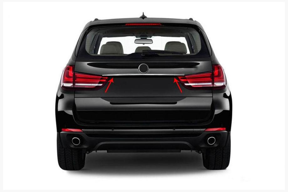 BMW X5 F15 2013-2018 гг. Накладка из нержавейки над номером Image