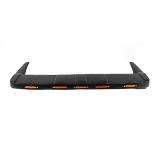 Козырек лобового стекла V1 (LED, черный мат) Renault Duster 2008–2017 гг. фото 2
