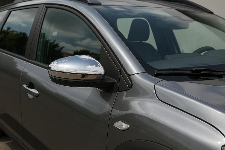 Dacia Jogger 2022- гг. Накладки на Зеркала (2 шт, Нержавеющая Сталь) Фото 2