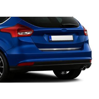 Накладка на багажник 2015-2017 (Хэтчбек, нержавейка) Ford Focus III 2011-2017 гг. фото 1