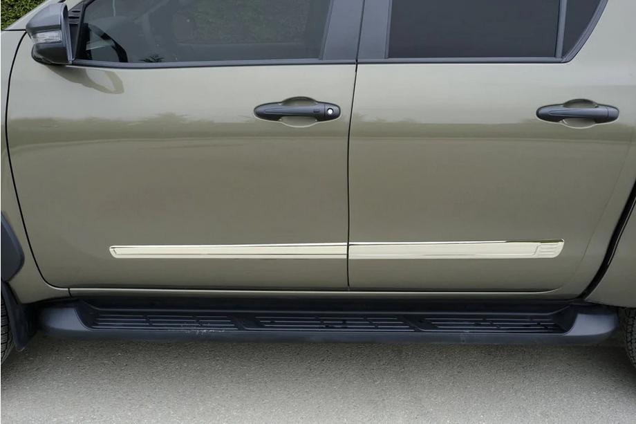 Ford Ranger 2011–2022 гг. Молдинги на двери Нержавеющая сталь (4 шт) Image