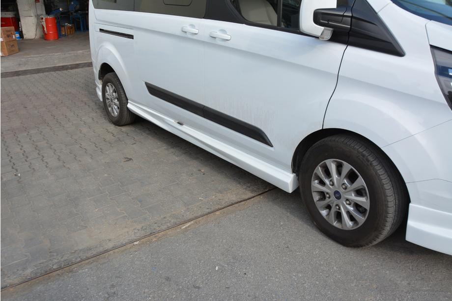 Ford Custom 2013-2022 гг. Пороги (2 шт, грунтованные под покраску) Длинная База Фото 2
