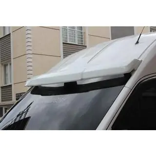 Козырек на лобовое стекло V2 (на клей, под покраску) Ford Transit 2014- гг. фото 1
