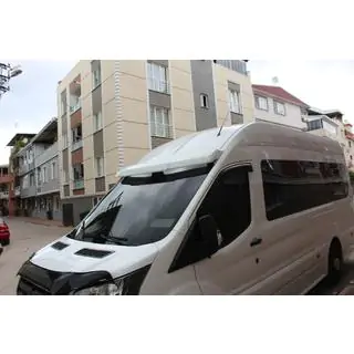 Козырек на лобовое стекло V2 (на клей, под покраску) Ford Transit 2014- гг. фото 2