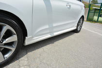 Hyundai I-20 2014-2020 гг. Пороги Meliset (грунтованные под покраску) фото 1