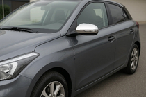 Hyundai I-20 2014-2020 гг. Накладки на Зеркала V2 (2 шт, Нержавейка) фото 1