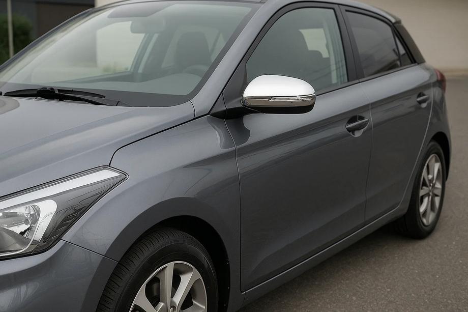 Hyundai I-20 2014-2020 гг. Накладки на Зеркала V2 (2 шт, Нержавейка) Image