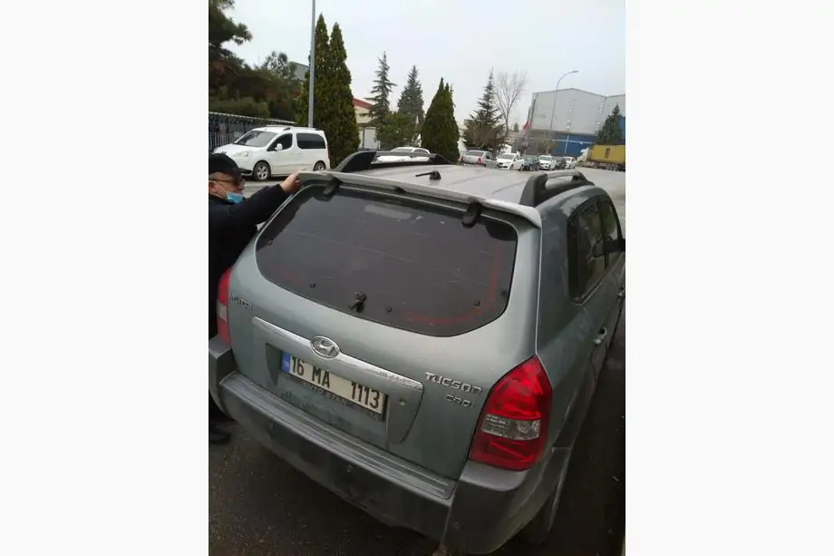 Hyundai Tucson JM 2004- гг. Спойлер Meliset (под покраску) Image