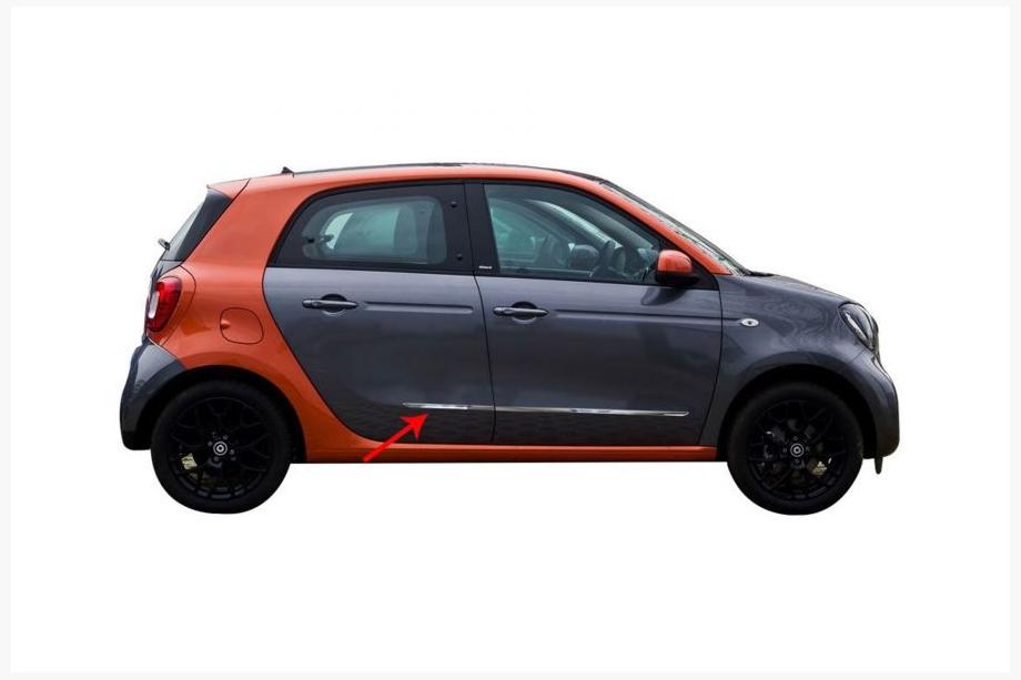 Smart 2014- гг. Молдинги на двери нержавейка (4 шт) Image