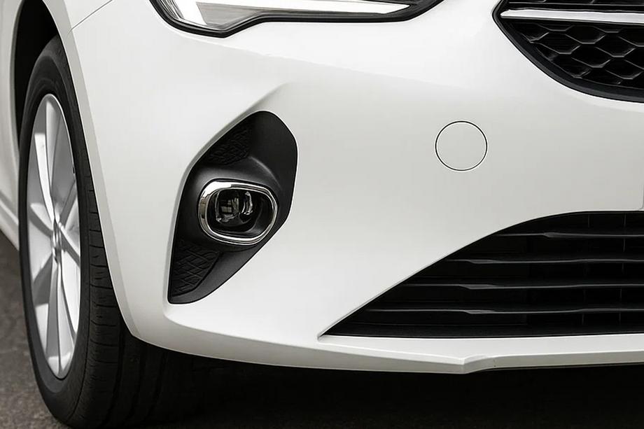 Opel Corsa F 2019- гг. Хромированные накладки на противотуманные фары (2 шт, нержавейка) Фото 1