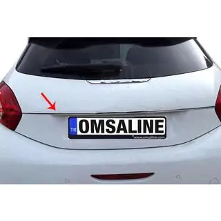 Хромированная накладка над номером OmsaLine (нержавейка)