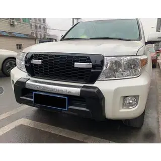 Решетка радиатора с надписью 2012-2016 (GR Sport) Toyota Land Cruiser 200 2007-2021 гг. фото 1