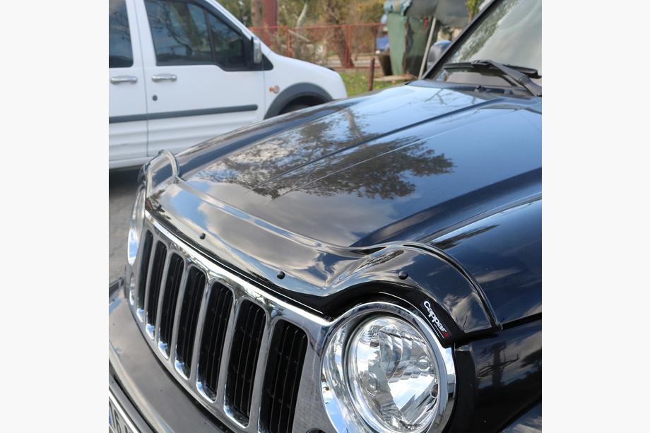Jeep Cherokee/Liberty 2002-2007 гг. Дефлектор капота (EuroCap) Image
