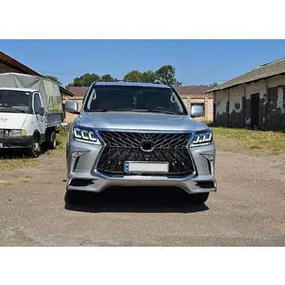 Комплект мини-рестайлинга с модели 2008-2015 на TRD Sport (бампер, фары) Lexus LX570/450d 2008-2022 гг. фото 3