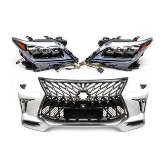 Комплект мини-рестайлинга с модели 2008-2015 на TRD Sport (бампер, фары) Lexus LX570/450d 2008-2022 гг. фото 4