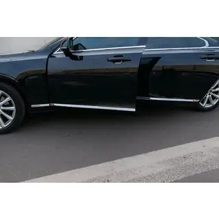Хромированные Молдинги на Двери (для V90, Нержавейка) Volvo S90/V90 2016- гг. фото 3