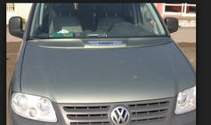 Volkswagen Caddy 2004-2010 гг. Накладка на капот (под покраску) фото 1