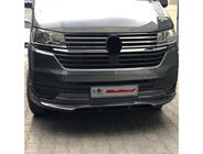 Volkswagen T6 2015-2024 гг. Накладка на передний бампер 2019+ (грунт под покраску) фото 5