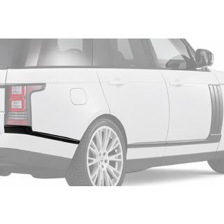 Молдинги заднего бампера (2 шт., черные) Range Rover IV L405 2013-2021 гг. фото 1