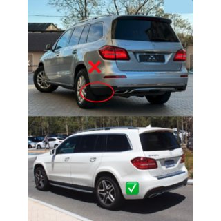 Комплект обвеса с задним диффузором AMG V1 (GLS63) Mercedes GL/GLS class X166 2012-2019 гг. фото 2