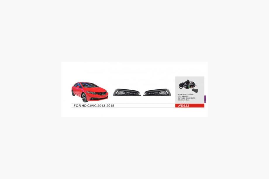 Honda Civic Sedan IX 2011-2016 гг. Противотуманные фары 2013-2015 (Галогенные) Image