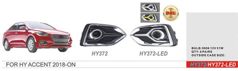 Hyundai Accent 2017-2023 гг. Противотуманные Фары (Галогенные) фото 1