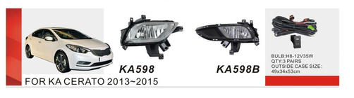 Kia Cerato 3 2013-2018 гг. Противотуманные фары 2013-2015 (Галогенные) фото 1
