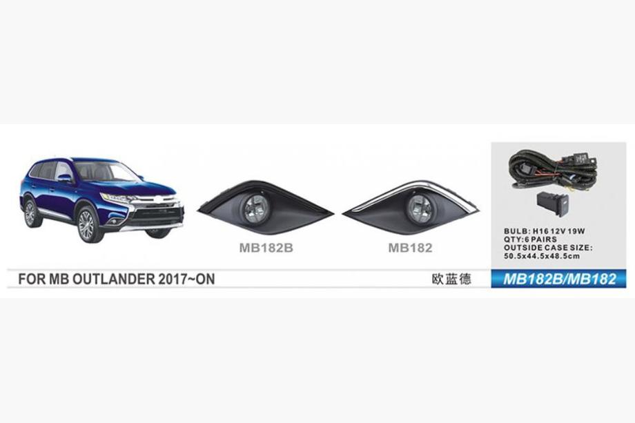 Mitsubishi Outlander 2012-2021 гг. Противотуманные фары 2015-2021 (2 шт, Галоген) Image