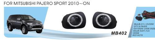 Mitsubishi Pajero Sport 2008-2015 гг. Противотуманные фары (2 шт, галоген) фото 1
