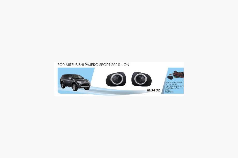 Mitsubishi Pajero Sport 2008-2015 гг. Противотуманные фары (2 шт, галоген) Image