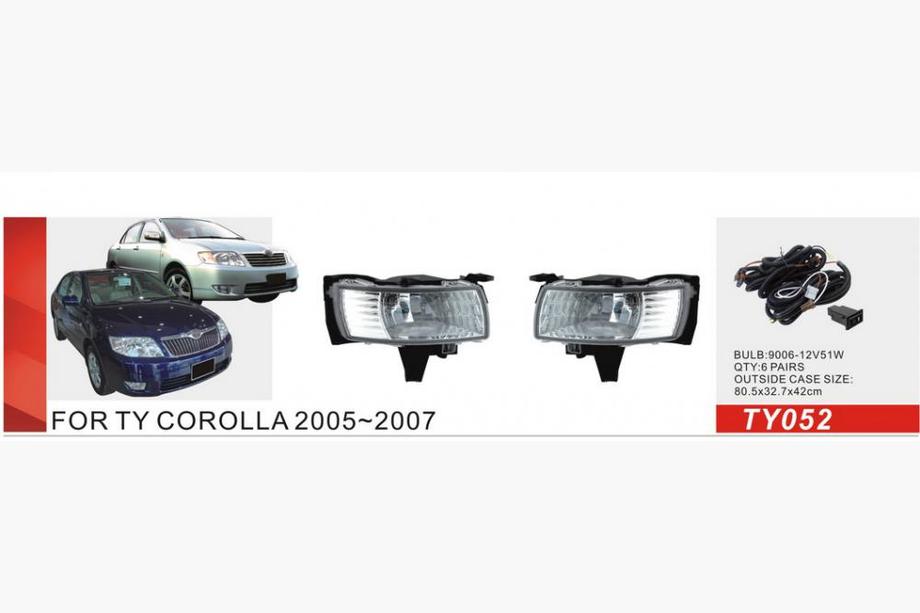 Toyota Corolla 2002-2007 гг. Противотуманные фары 2004-2007 (2 шт, Галогенные) Image