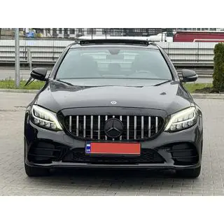 Передний бампер в сборе (AMG Line 2018-2021) Mercedes C-class W205 2014-2021 гг. фото 3