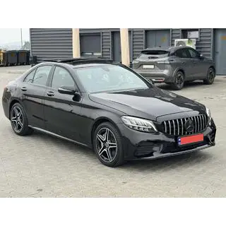 Передний бампер в сборе (AMG Line 2018-2021) Mercedes C-class W205 2014-2021 гг. фото 4