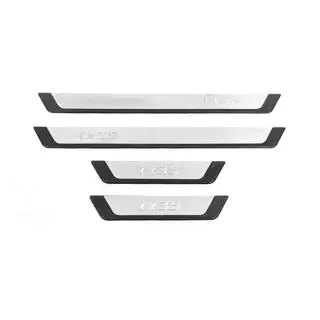Накладки на пороги Omsa Flexill (4 шт, нержавейка) Hyundai IX-35 2010-2015 гг. фото 1